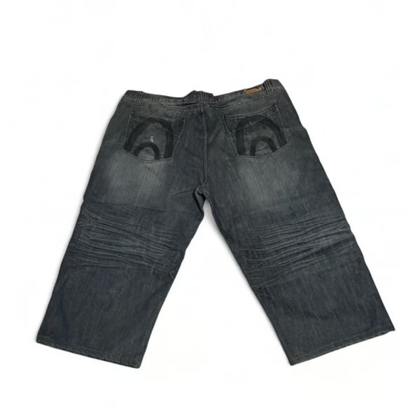 Indigo Thirty Y2K Blue Denim jeans with pocket designs all over 50W 34L - Picture 3 of 3